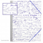 Mobile Preview: Sammelmappe, Dokumentenmappe A4 mit Motiv Unterschriften, blau
