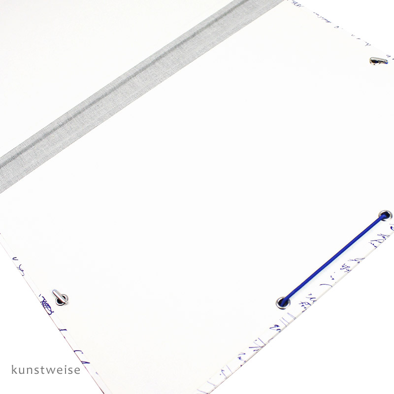 Sammelmappe, Dokumentenmappe A4 mit Motiv Unterschriften, blau