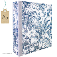 Foglie azzurre - Ordner A5
